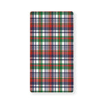 Christmas Madras Plaid Print Baby Crib Sheet