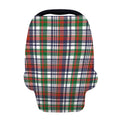 Christmas Madras Plaid Print Baby Seat Cover