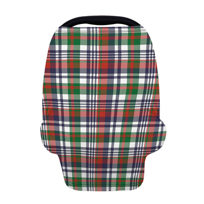 Christmas Madras Plaid Print Baby Seat Cover