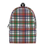 Christmas Madras Plaid Print Backpack