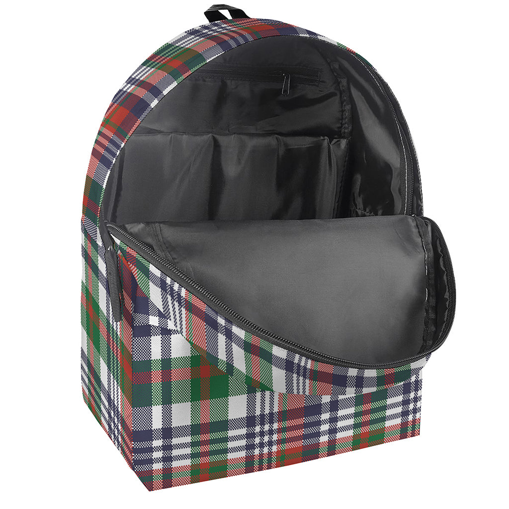 Christmas Madras Plaid Print Backpack