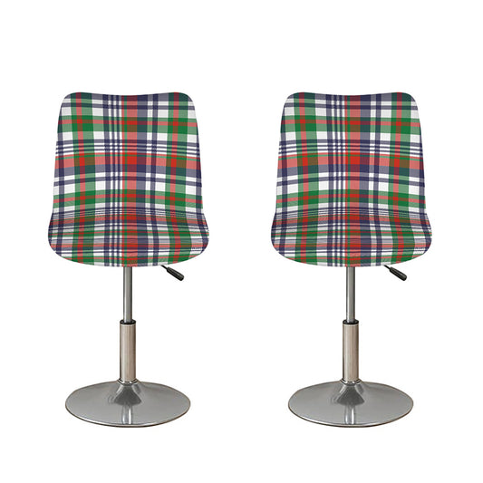 Christmas Madras Plaid Print Bar Stool Covers