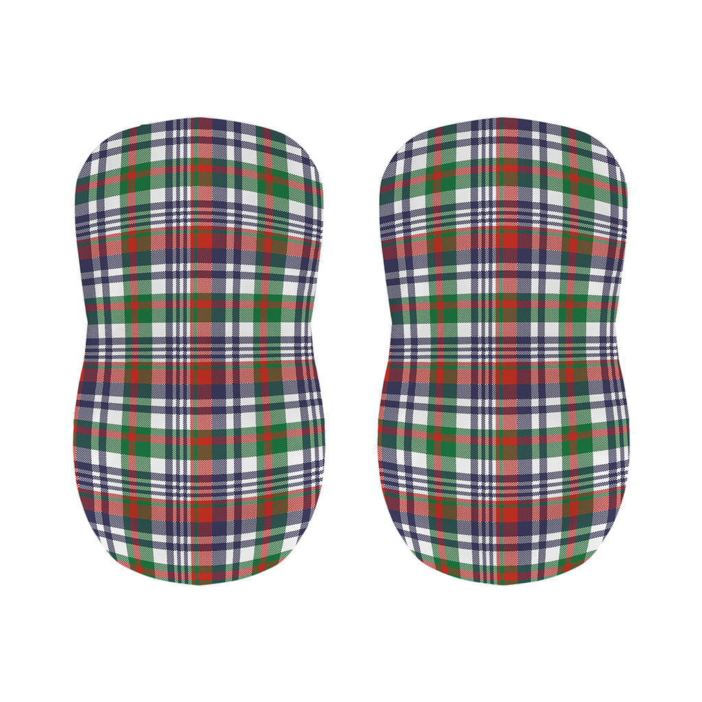 Christmas Madras Plaid Print Bar Stool Covers