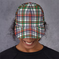 Christmas Madras Plaid Print Baseball Cap