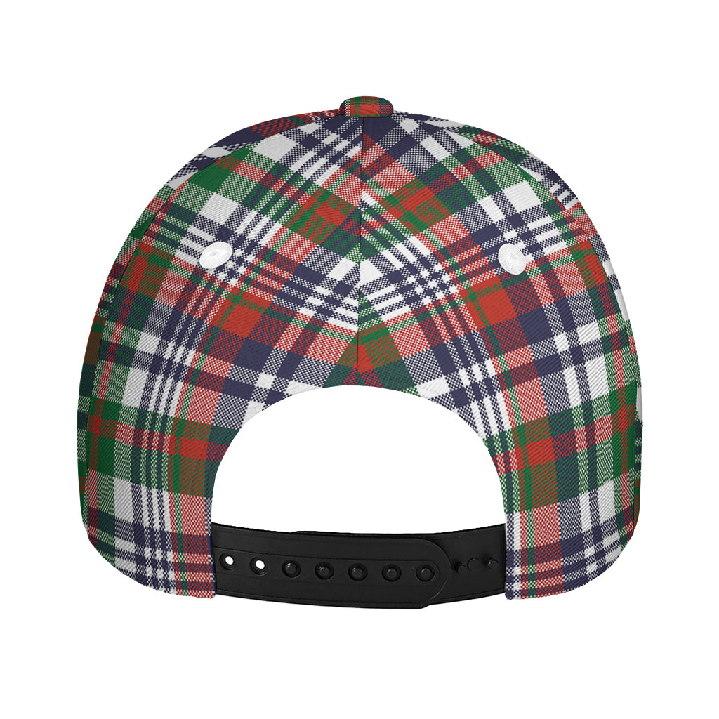 Christmas Madras Plaid Print Baseball Cap