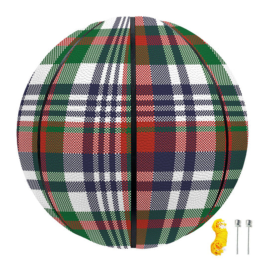 Christmas Madras Plaid Print Basketball