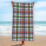 Christmas Madras Plaid Print Beach Towel