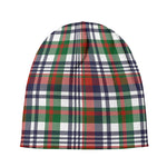Christmas Madras Plaid Print Beanie