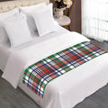 Christmas Madras Plaid Print Bed Runner