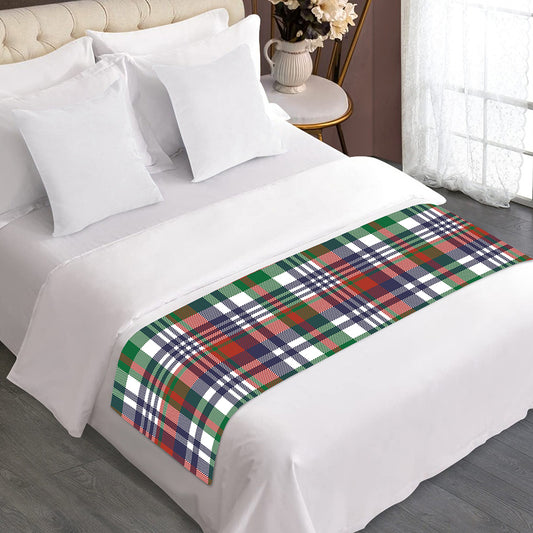 Christmas Madras Plaid Print Bed Runner