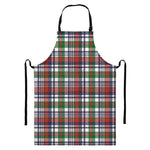 Christmas Madras Plaid Print Bib Apron With Pocket