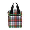 Christmas Madras Plaid Print Bible Tote Bag