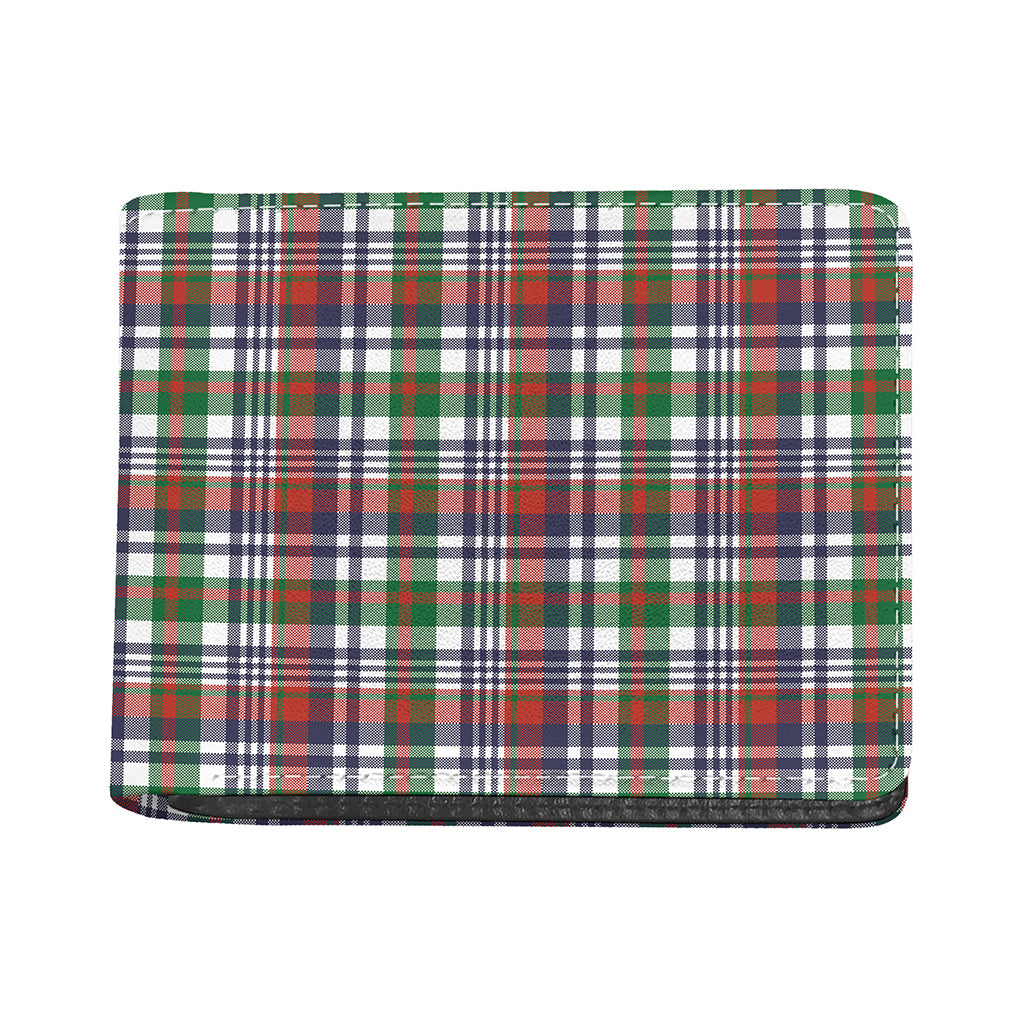 Christmas Madras Plaid Print Bifold Wallet