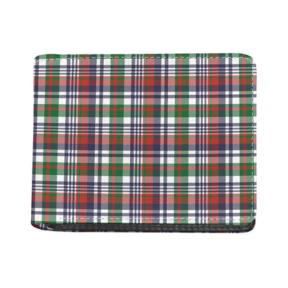 Christmas Madras Plaid Print Bifold Wallet