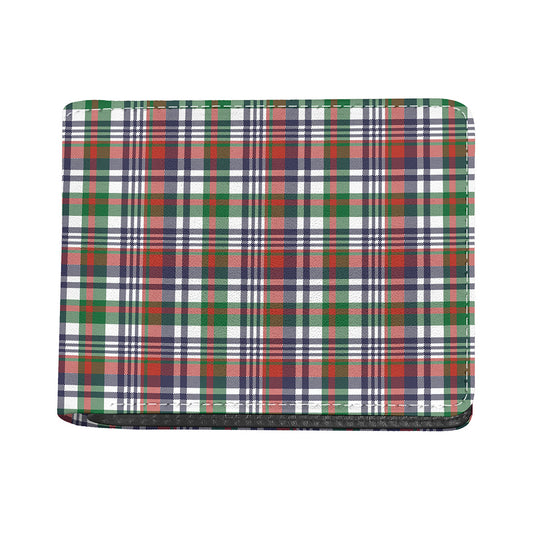 Christmas Madras Plaid Print Bifold Wallet