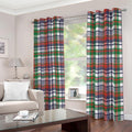 Christmas Madras Plaid Print Dimout Grommet Curtains