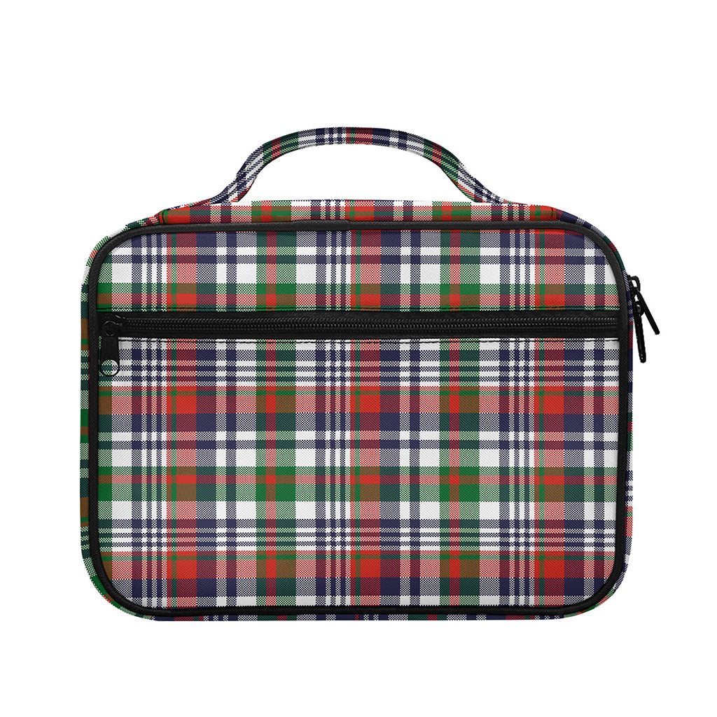 Christmas Madras Plaid Print Briefcase Bible Bag