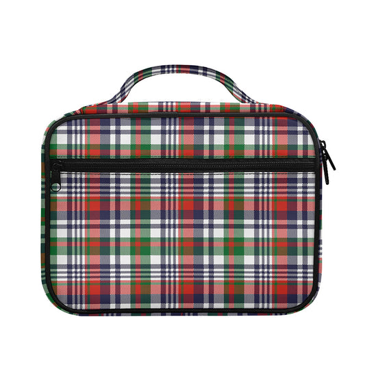 Christmas Madras Plaid Print Briefcase Bible Bag