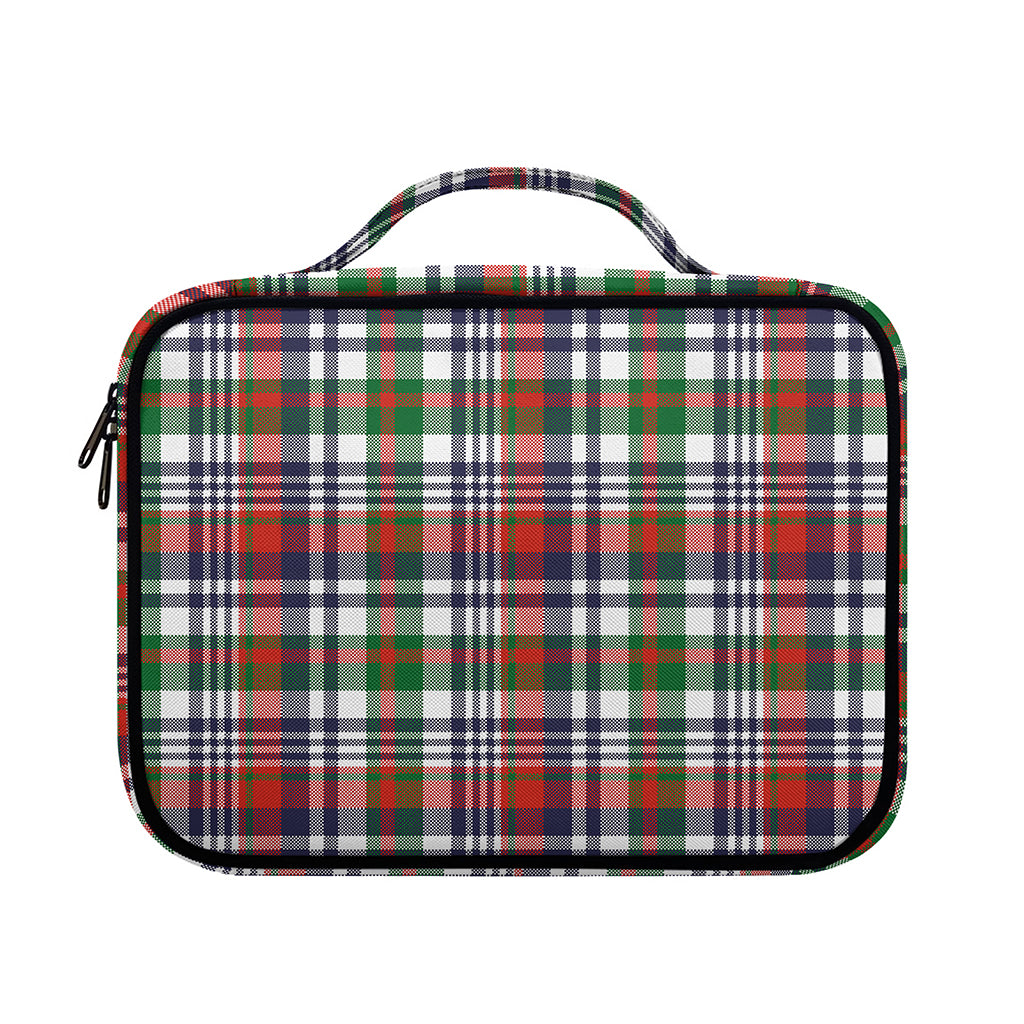 Christmas Madras Plaid Print Briefcase Bible Bag