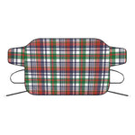 Christmas Madras Plaid Print Car Windshield Snow Cover