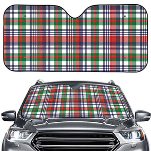 Christmas Madras Plaid Print Car Windshield Sun Shade