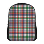Christmas Madras Plaid Print Casual Backpack