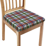 Christmas Madras Plaid Print Chair Cushion Cover