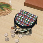 Christmas Madras Plaid Print Coin Purse