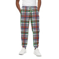 Christmas Madras Plaid Print Cotton Sweatpants