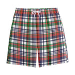 Christmas Madras Plaid Print Cotton Shorts
