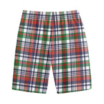 Christmas Madras Plaid Print Cotton Shorts