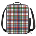 Christmas Madras Plaid Print Crossbody Lunch Bag