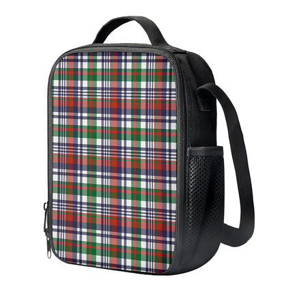 Christmas Madras Plaid Print Crossbody Lunch Bag