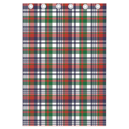 Christmas Madras Plaid Print Curtain