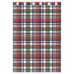 Christmas Madras Plaid Print Curtain