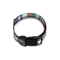 Christmas Madras Plaid Print Dog Collar