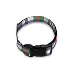 Christmas Madras Plaid Print Dog Collar