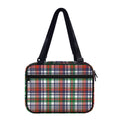 Christmas Madras Plaid Print Double Strap Bible Bag