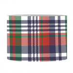 Christmas Madras Plaid Print Drum Lamp Shade