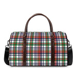 Christmas Madras Plaid Print Duffle Bag
