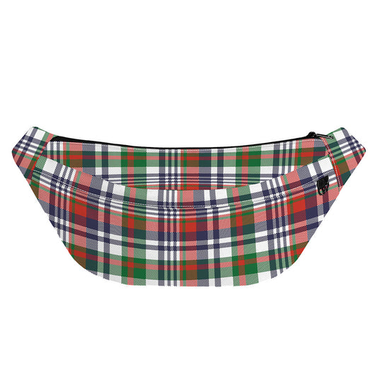 Christmas Madras Plaid Print Fanny Pack
