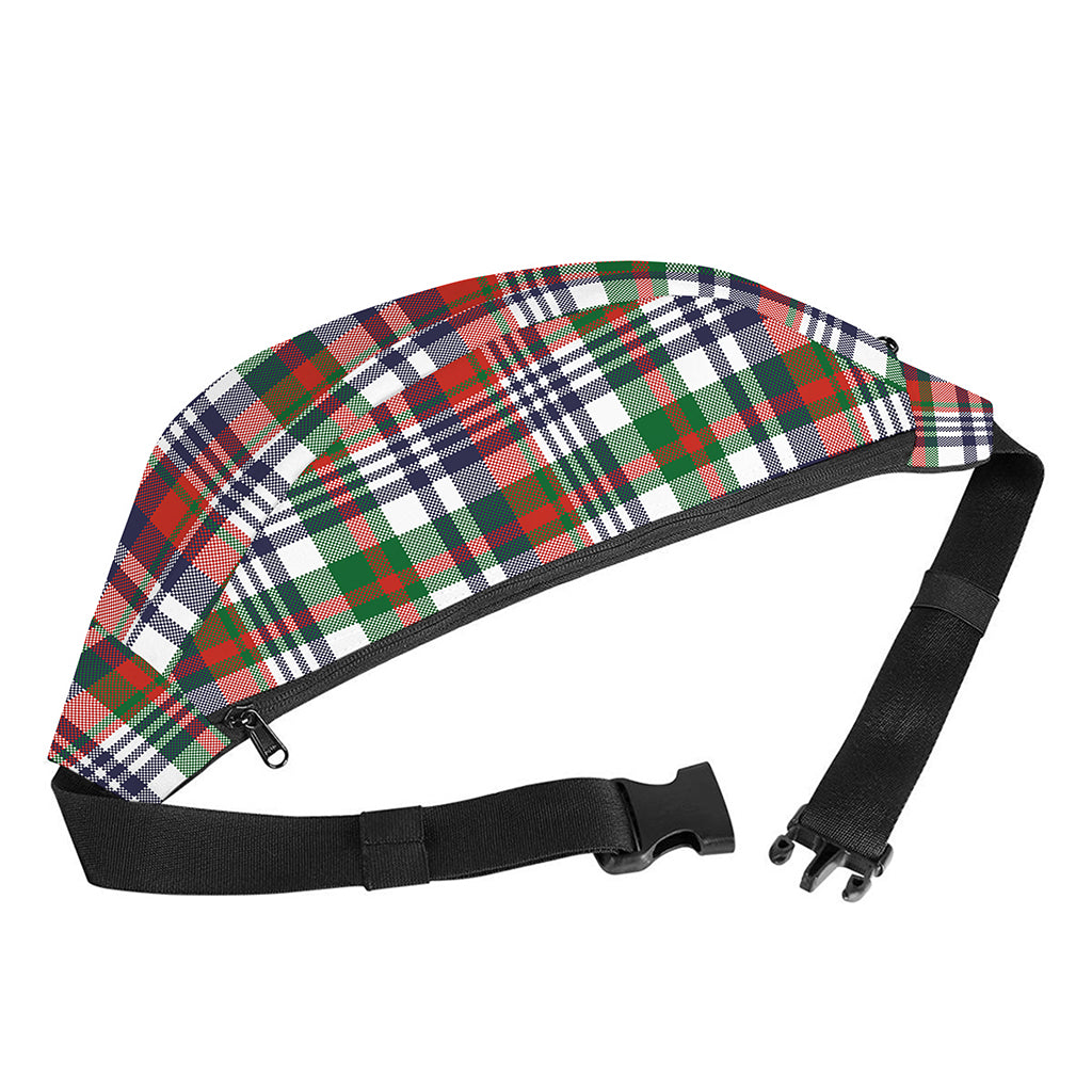 Christmas Madras Plaid Print Fanny Pack