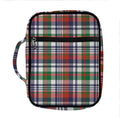 Christmas Madras Plaid Print Front Pocket Bible Bag