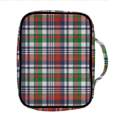 Christmas Madras Plaid Print Front Pocket Bible Bag