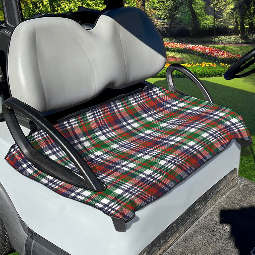 Christmas Madras Plaid Print Golf Cart Seat Cover
