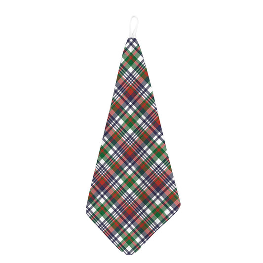 Christmas Madras Plaid Print Hand Towel