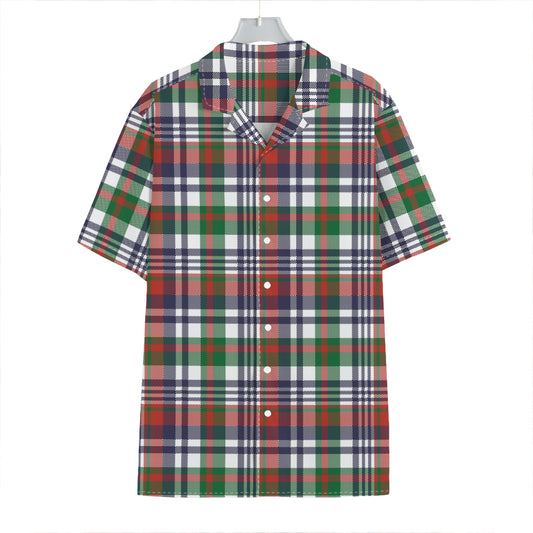 Christmas Madras Plaid Print Hawaiian Shirt