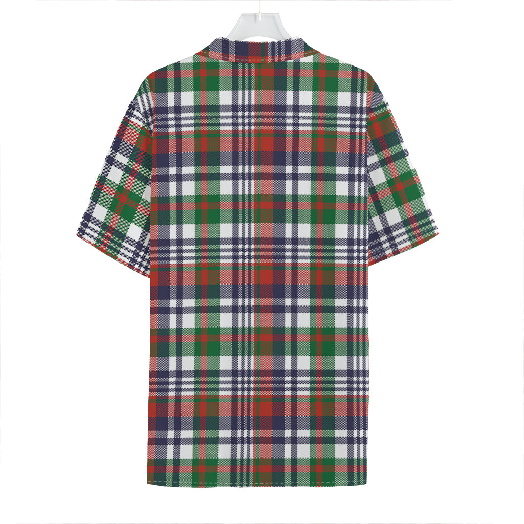 Christmas Madras Plaid Print Hawaiian Shirt