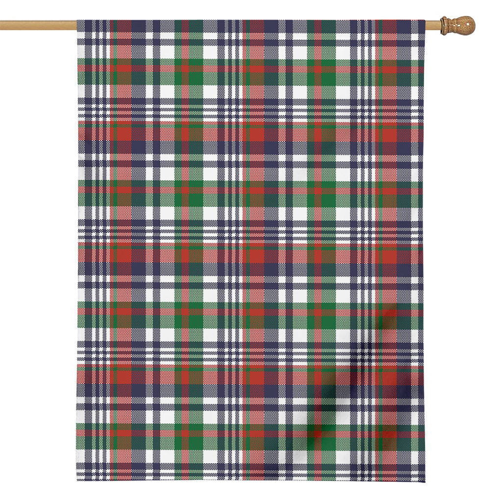 Christmas Madras Plaid Print House Flag