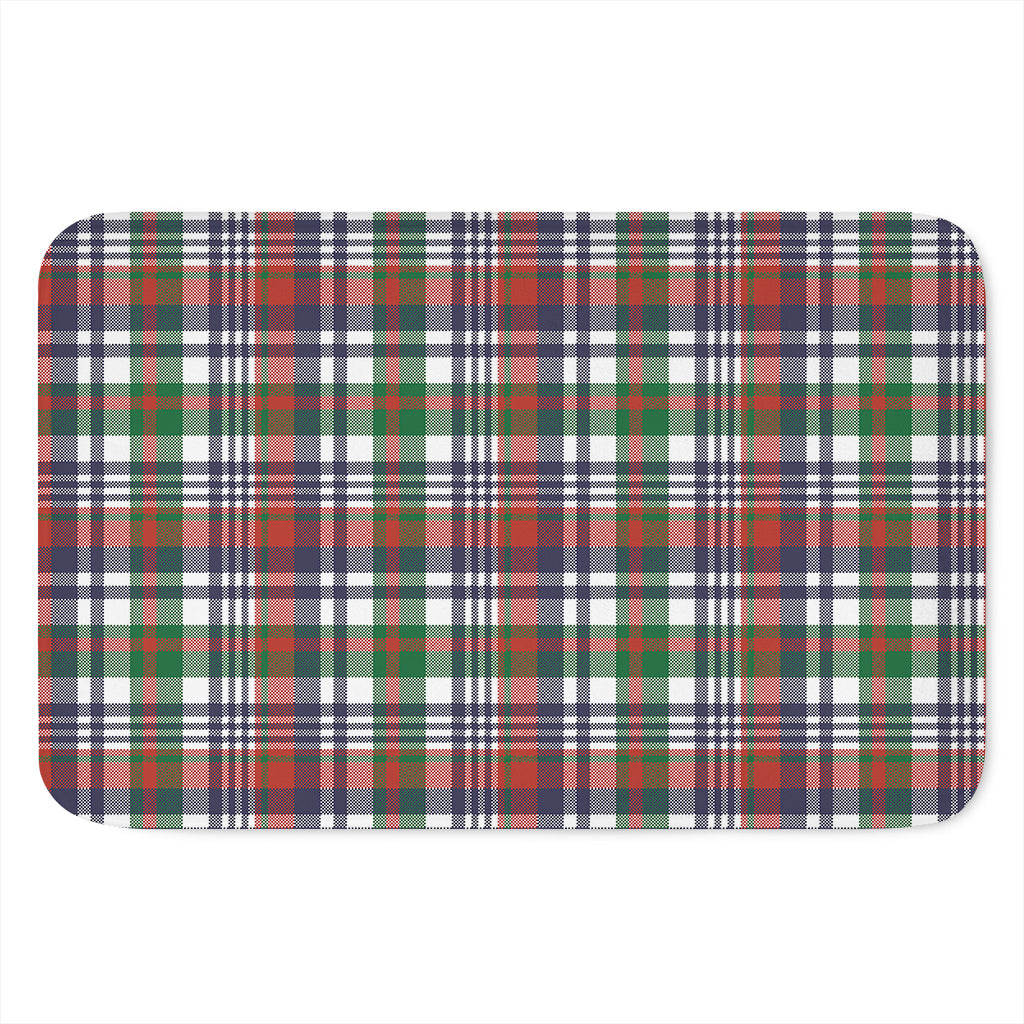 Christmas Madras Plaid Print Indoor Door Mat